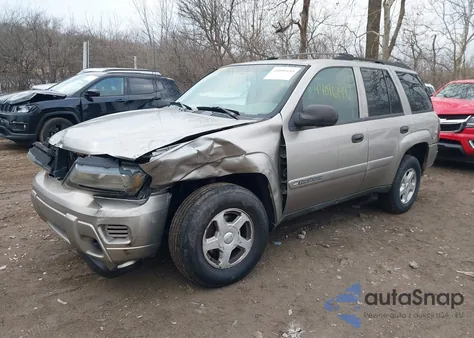 2002 Chevrolet Trailblazer Ls из США, поврежденный, VIN 1GNDT13S422512919